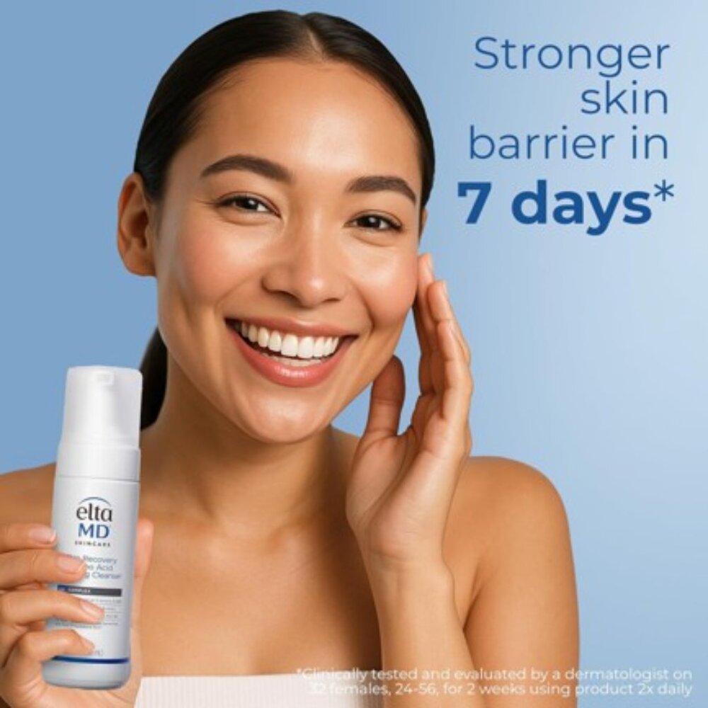 NWT EltaMD Skin Recovery Amino Acid Foaming Cleanser - White